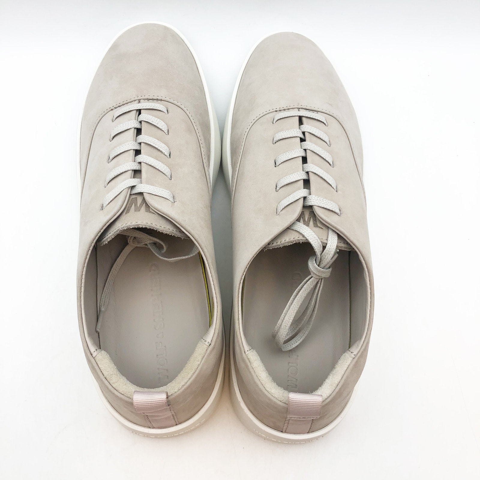 Wolf & Shepherd Cruise Casual Sneakers Mens 8 Womens 9.5 Gray Nubuck Leather Nib — image 8 of 8